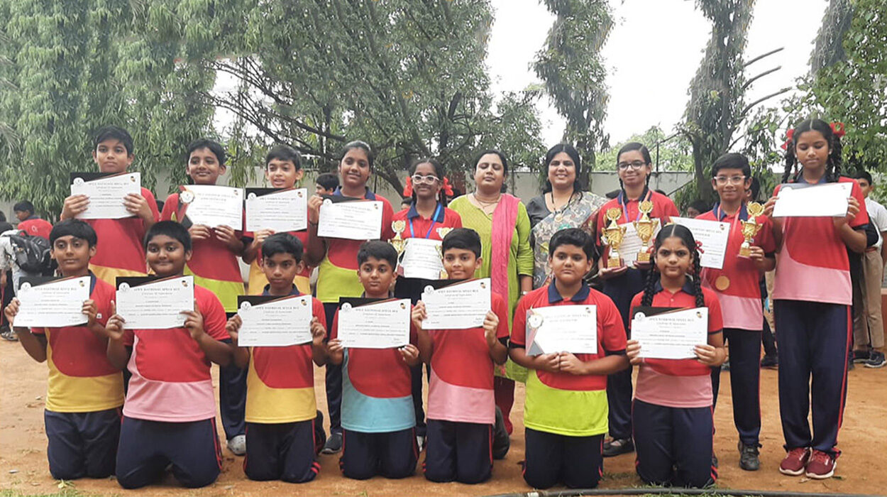 Radcliffe School Hyderabad Shines: Students Win National & State-Level Awards in Spell Bee Competition!