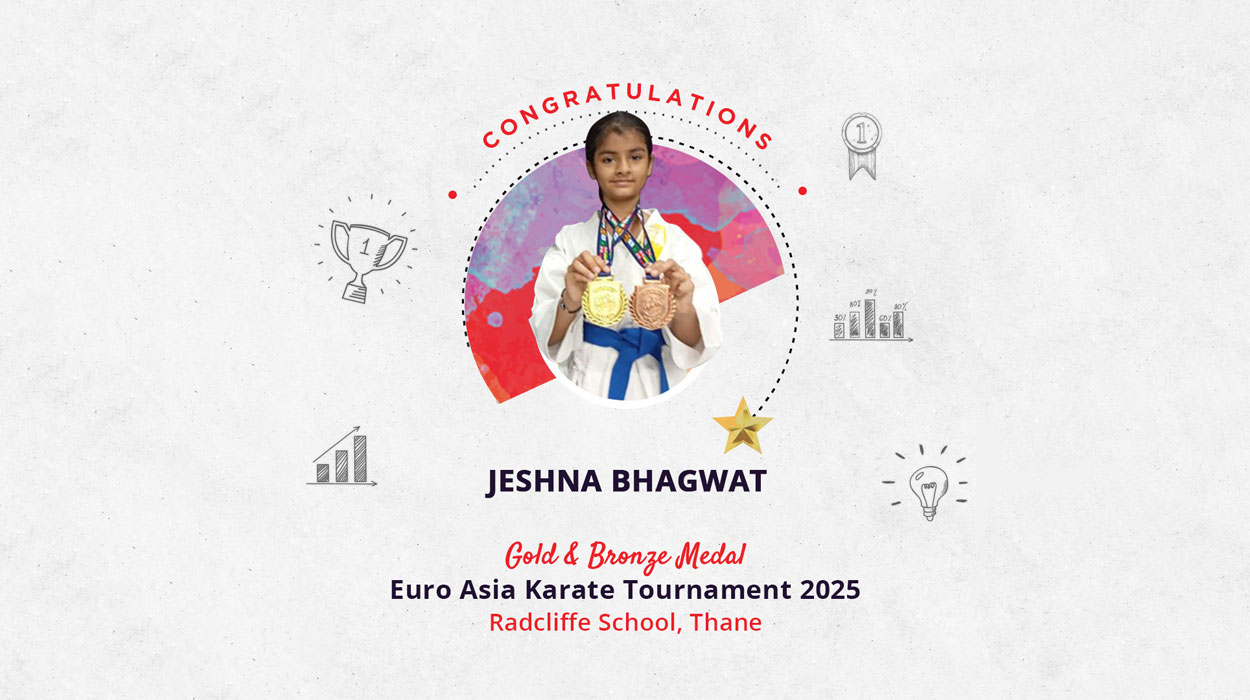 Radcliffe School, Thane’s Jeshna Bhagwat Shines at Euro Asia Karate Tournament